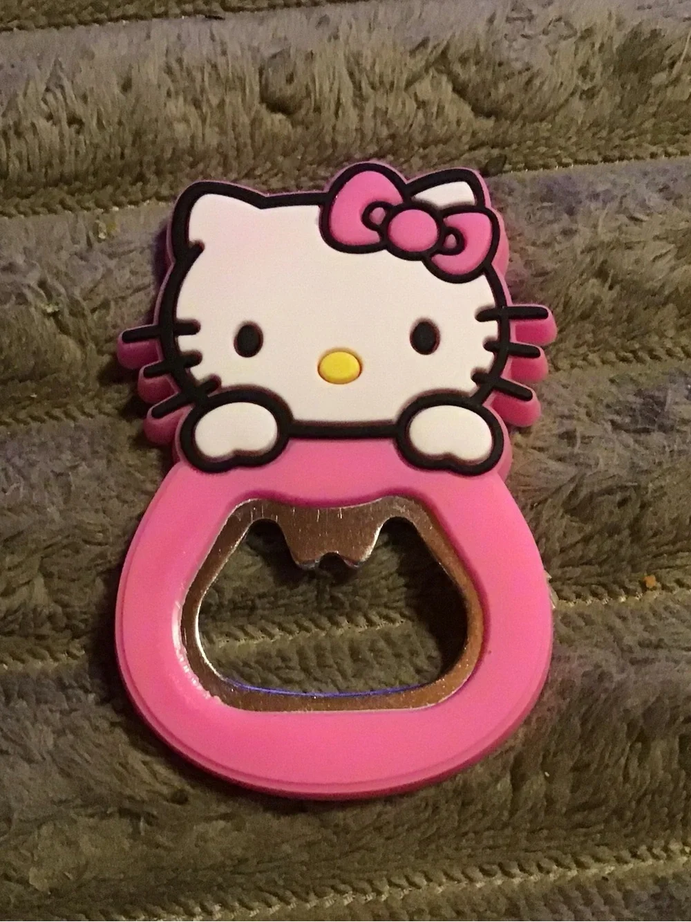 Sanrio Hello Kitty Pink and White Bottle Opener with Bow